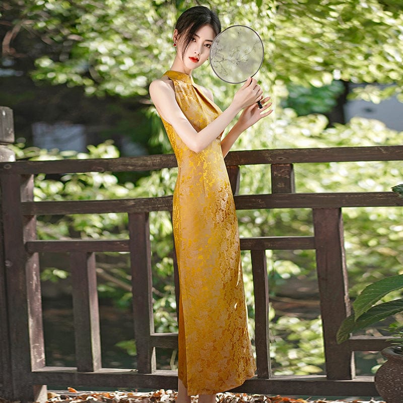 Beth and Brian Qipao-WXG New chinese style(新中式), High-end, jacquard mulberry silk Cheongsam