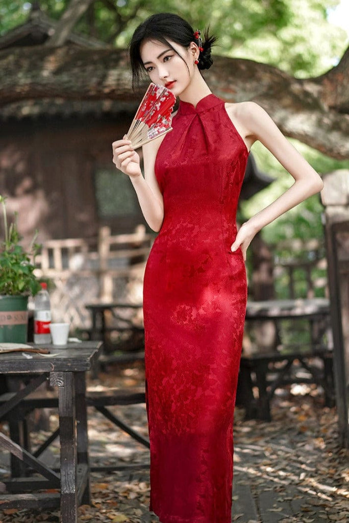 Beth and Brian Qipao-WXG New chinese style(新中式), High-end, jacquard mulberry silk Cheongsam