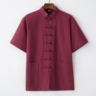 Beth and Brian Qipao-BXXGSF Cotton&linen fabric Tang suit shirt