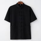 Beth and Brian Qipao-BXXGSF Cotton&linen fabric Tang suit shirt