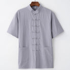 Beth and Brian Qipao-BXXGSF Cotton&linen fabric Tang suit shirt