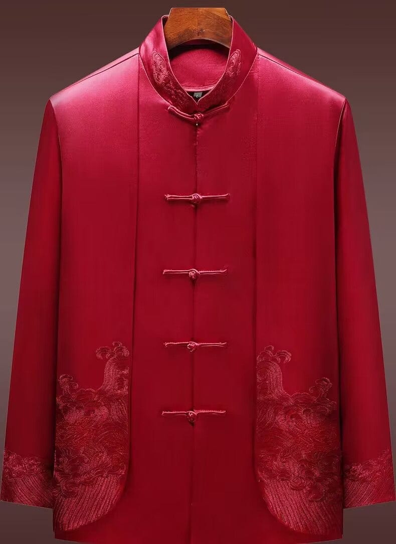 Beth and Brian Qipao-JFD Cotton and mulberry silk fabric Tang Suit Jacket