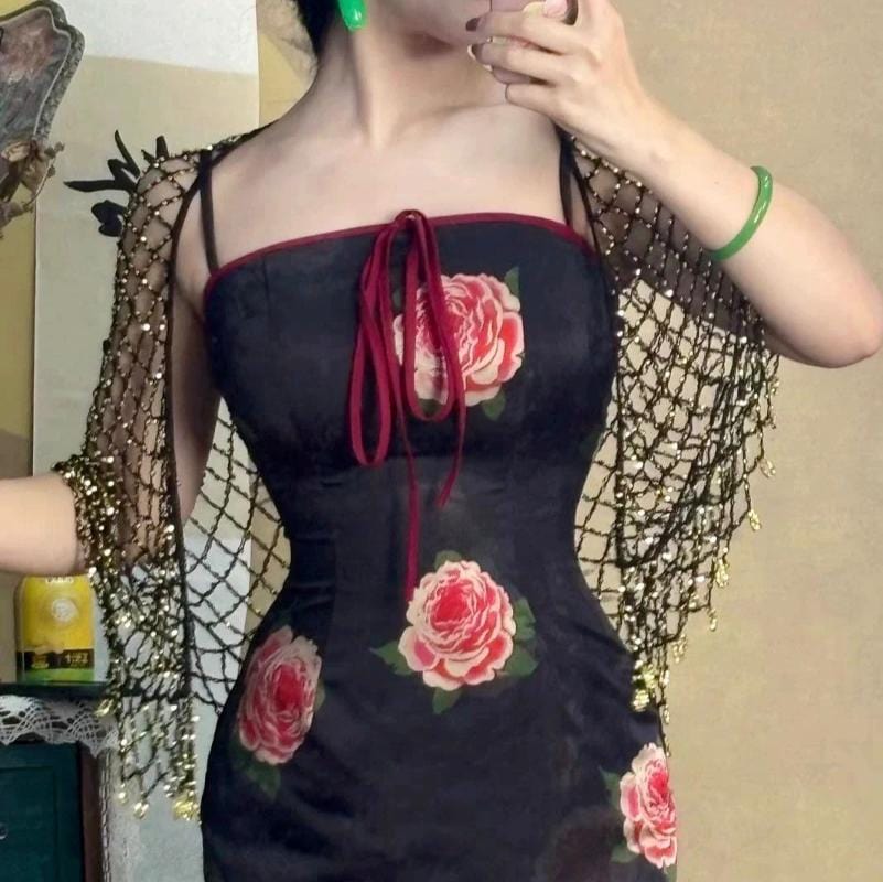 Beth and Brian Qipao-ST Fall colleciton, lace Qipao Shawl
