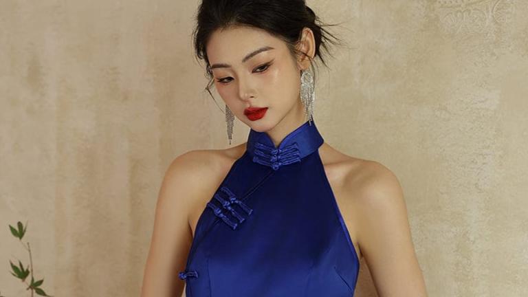 Beth and Brian Qipao - SD Exclusive designer collection, halter mermaid Qipao