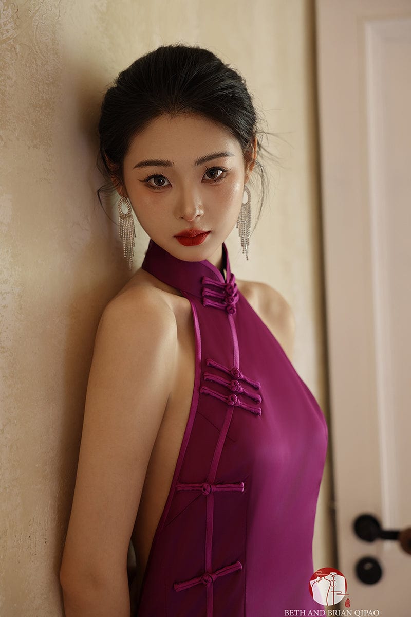 Beth and Brian Qipao - SD Exclusive designer collection, halter mermaid Qipao