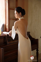 Beth and Brian Qipao - SD Exclusive designer collection, halter mermaid Cheongsam