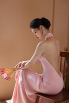 Beth and Brian Qipao - SD Exclusive designer collection, halter mermaid Cheongsam