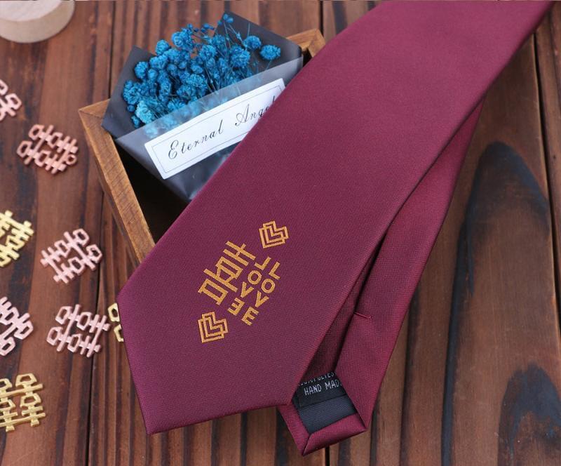Beth and Brian Qipao - FD Magpie and blessing embroidery, jacquard fabric Chinese Tang Suit Tie