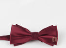 Beth and Brian Qipao - LF Double happiness pattern, jacquard fabric Chinese Tang Suit Bow Tie