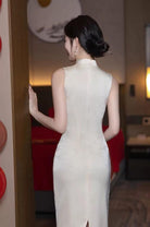 Beth and Brian Qipao-YBY Bridesmaid mid length Cheongsam