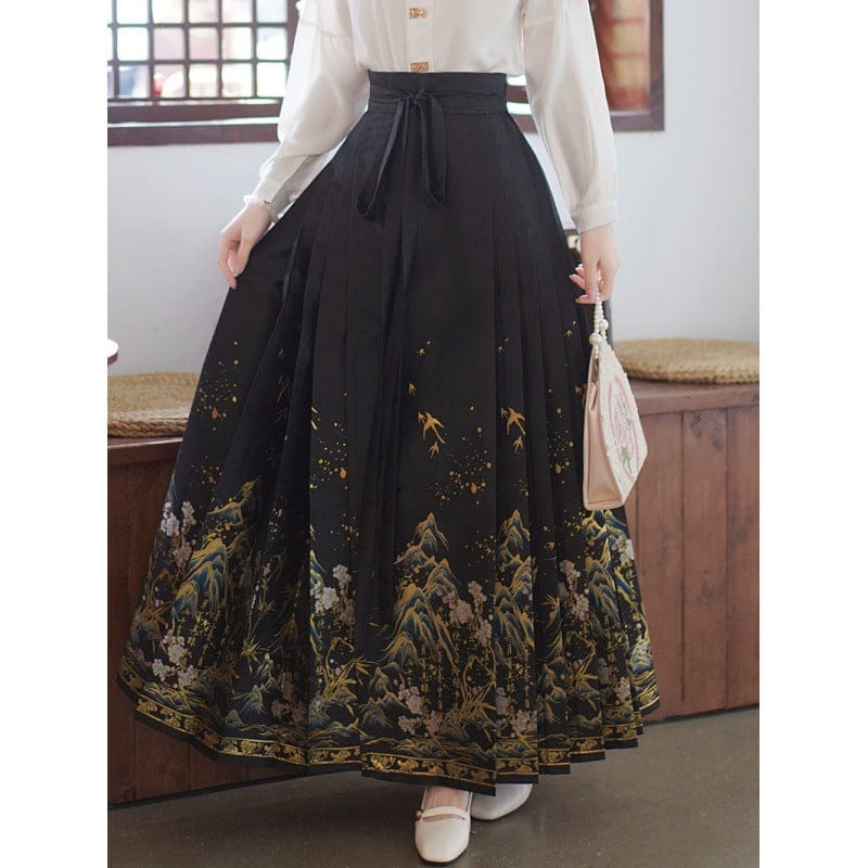 Beth and Brian Qipao-ARS Ming Dynasty, long MaMian Qun set 馬面裙套裝
