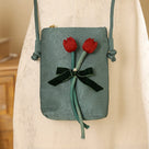 Beth and Brian Qipao-CY 3D embroidered phone pouch, Chinese style Qipao bag