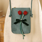 Beth and Brian Qipao-CY 3D embroidered phone pouch, Chinese style Qipao bag