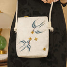 Beth and Brian Qipao-CY 3D embroidered phone pouch, Chinese style Qipao bag