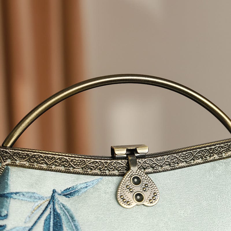 Beth and Brian Qipao-CY Sqarrow and bamboo embroidery, Chinese style Qipao bag