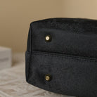 Beth and Brian Qipao-CY Embroidered Wooden Handle Tote Bucket Bag, Chinese style Qipao bag