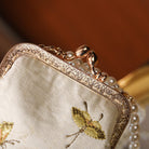 Beth and Brian Qipao-CY Lotus embroidery Handbag, Pearl Chinese style Qipao bag