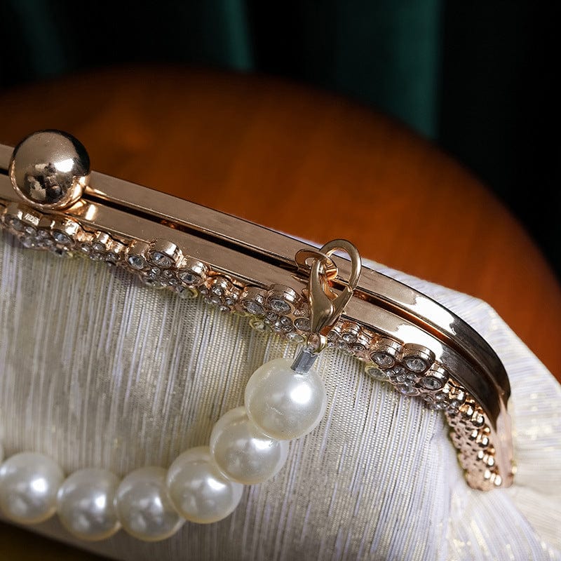 Beth and Brian Qipao-CY Hand-made, pearl Chinese style Qipao bag