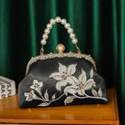 Beth and Brian Qipao-CY Hand-made, floral embroidery, hand-made Chinese Style Qipao bag