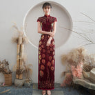 Beth and Brian Qipao-ZQYS Sequins Chinese prom dress, Sequins evening long Cheongsam