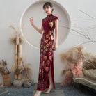 Beth and Brian Qipao-ZQYS Sequins Chinese prom dress, Sequins evening long Cheongsam