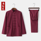 Linen fabric, Chinese Tang Suit, Tai-chi Suit, Kong fu SuitTang suit, Chinese kung fu outfit, Chinese traditional clothing male