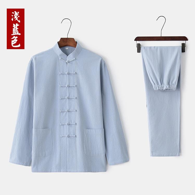 Linen fabric, Chinese Tang Suit, Tai-chi Suit, Kong fu Suit