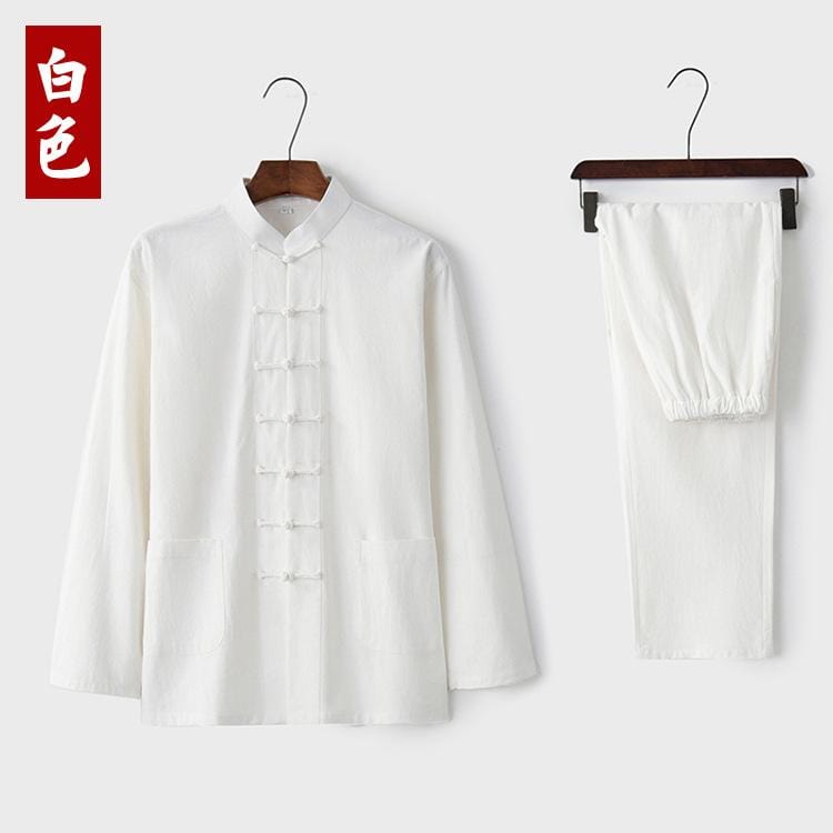 Linen fabric, Chinese Tang Suit, Tai-chi Suit, Kong fu SuitTang suit, Chinese kung fu outfit, Chinese traditional clothing male