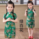 Chinese traditional dress, Chinese retro style Qipao dress for little girls
