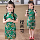 Chinese traditional dress, Chinese retro style Qipao dress for little girls