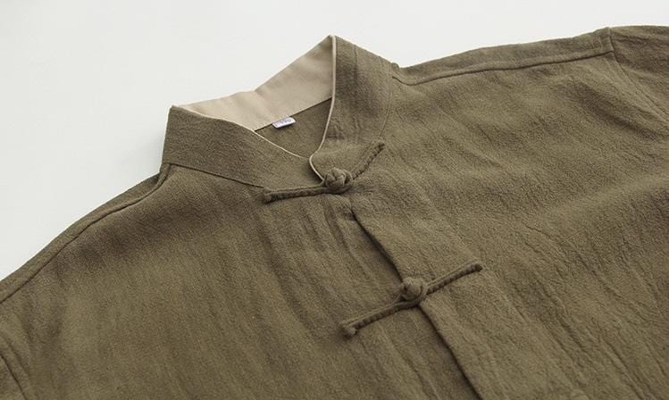 Cotton Tang suit shirt, Chinese traditional Martial Arts suit shirt
