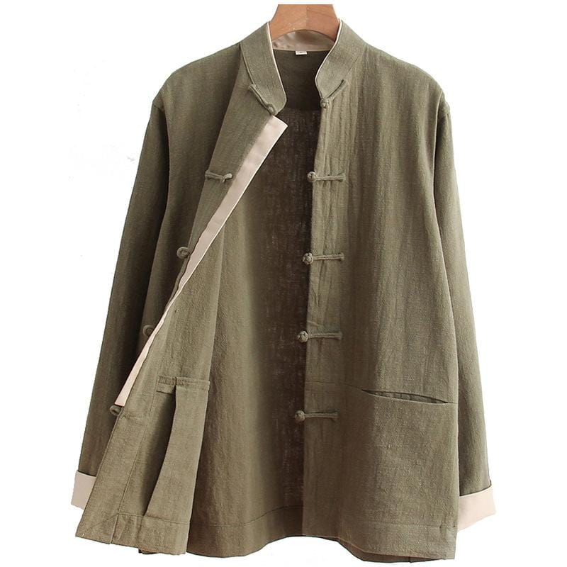 Cotton Tang suit shirt, Chinese traditional Martial Arts suit shirt