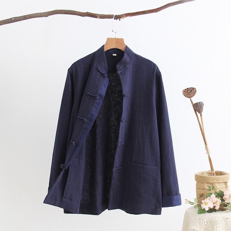 Cotton Tang suit shirt, Chinese traditional Martial Arts suit shirt