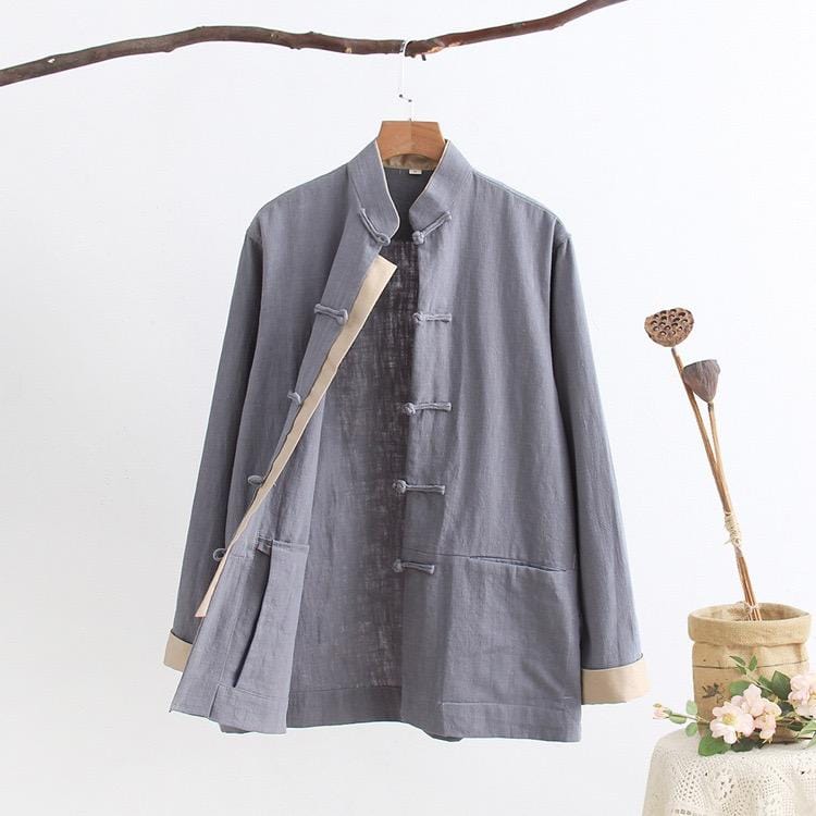 Cotton Tang suit shirt, Chinese traditional Martial Arts suit shirt