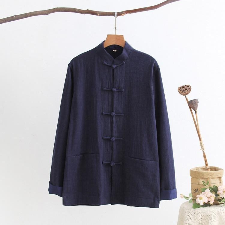 Cotton Tang suit shirt, Chinese traditional Martial Arts suit shirt
