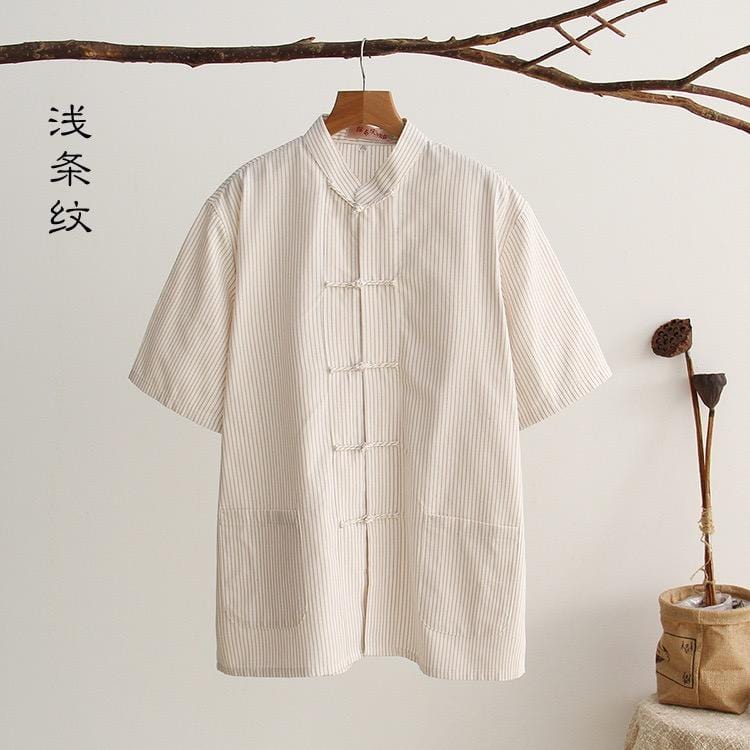 Cotton fabric, Tang suit shirt, Chinese kung fu shirt