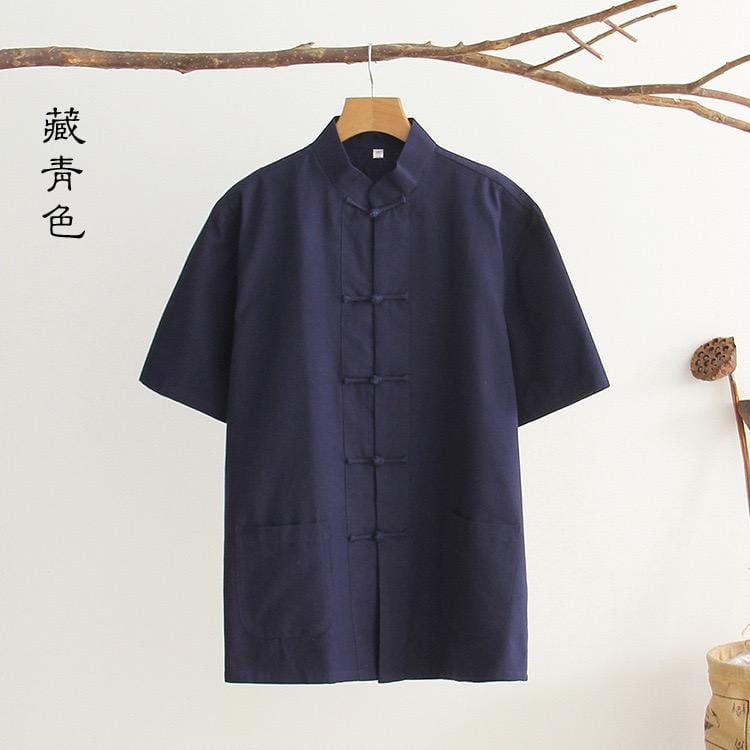 Cotton fabric, Tang suit shirt, Chinese kung fu shirt