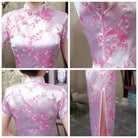 Plus size Qipao collection, plum blossom, brocade fabric long Qipao 