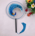Beth and Brian Qipao- XD Machine-embroidered, double-sided embroidery Hand Fan, Chinese Hand Fan
