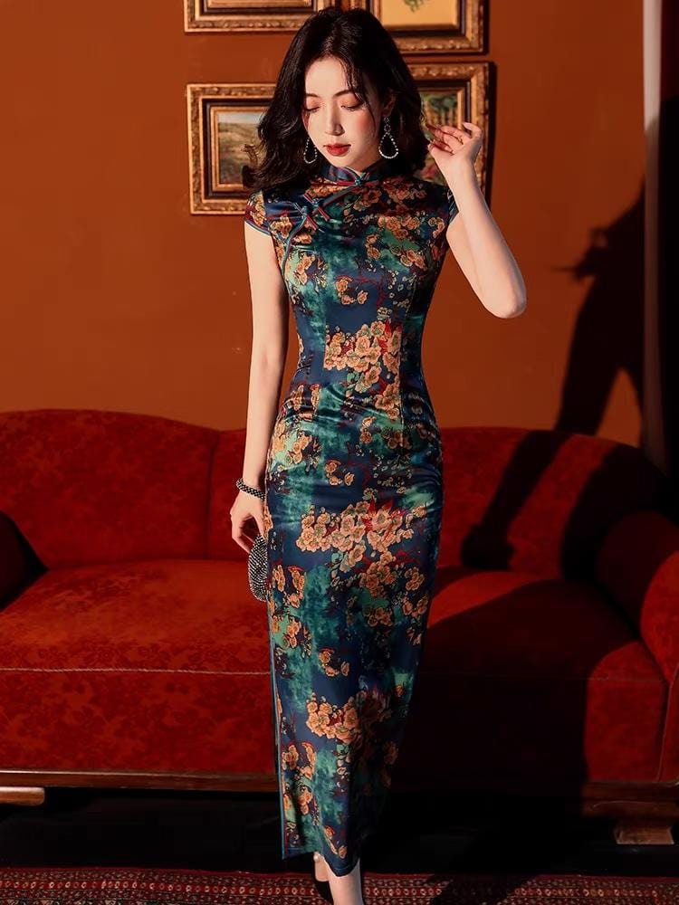 Silk Qipao, Qipao dress for women, Cheongsam, Chinese traditional dress –  Beth and Brian Qipao