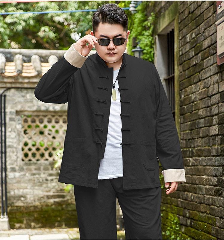 Beth and Brian Qipao - YTTZ Plus size, cotton fabric, Chinese Tang suit jacket and Tang suit set