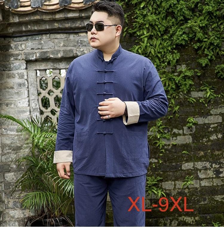 Beth and Brian Qipao - YTTZ Plus size, cotton fabric, Chinese Tang suit jacket and Tang suit set