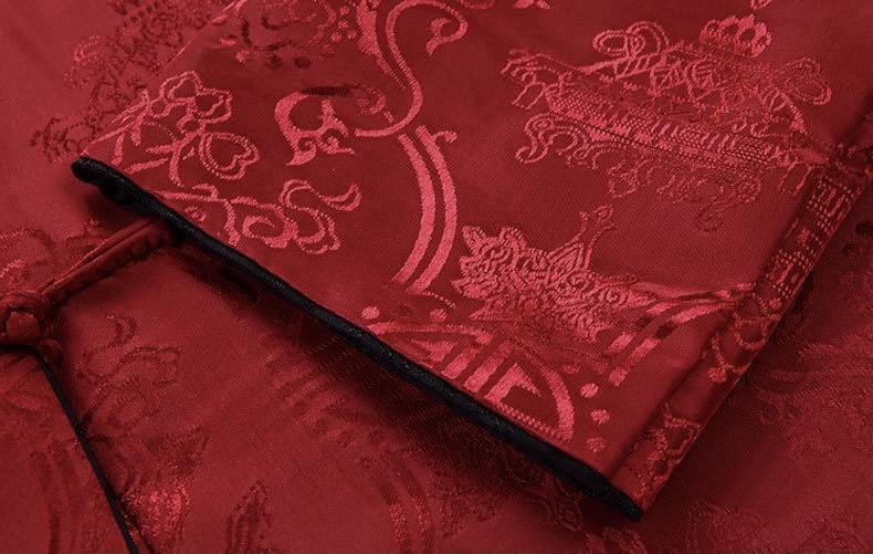 Beth and Brian Qipao - JXGZ Chinese Men double sided Tang suit Jacket, Wedding tang suit jacket