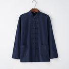 Beth and Brian Qipao-BXXGSF Linen fabric, Chinese Tang Suit set, Kong fu Suit set