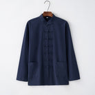 Beth and Brian Qipao-BXXGSF Linen fabric, Chinese Tang Suit set, Kong fu Suit set