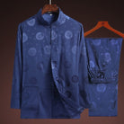 Beth and Brian Qipao - TQN Chinese Men Blessing pattern Tang Suit Jacket