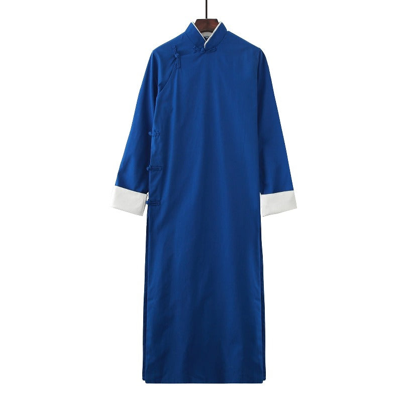 Beth and Brian Qipao - YTTZ Cotton fabric, Chinese Tang suit set and Crosstalk gown
