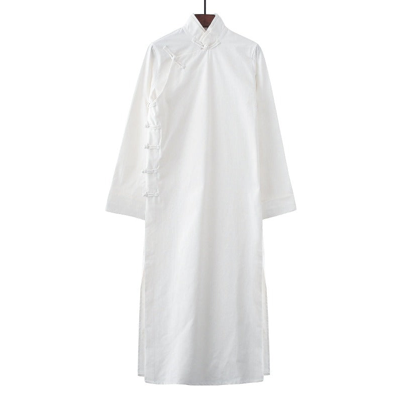 Beth and Brian Qipao - YTTZ Cotton fabric, Chinese Tang suit set and Crosstalk gown