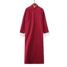 Beth and Brian Qipao - YTTZ Cotton fabric, Chinese Tang suit set and Crosstalk gown