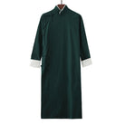 Beth and Brian Qipao - YTTZ Cotton fabric, Chinese Tang suit set and Crosstalk gown